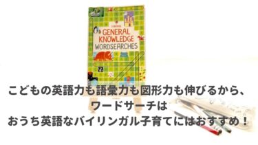 こどもの英語力も語彙力も図形力も伸びるから、ワードサーチはおうち英語なバイリンガル子育てにはおすすめ！