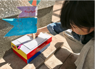 ５月の制作遊びは理科的常識（実験遊び）を兼ねた鯉のぼり製作！